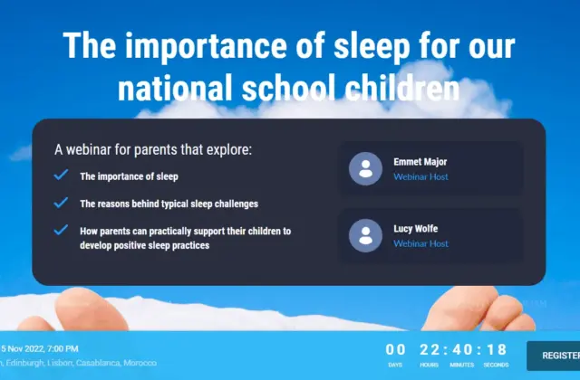 importance of sleep for school children graphic