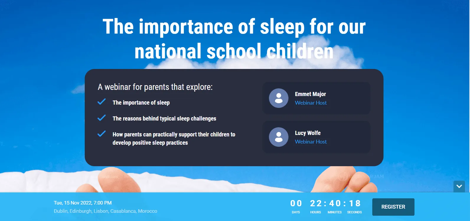 importance of sleep for school children graphic